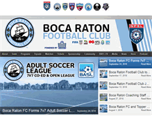 Tablet Screenshot of bocaratonfc.com